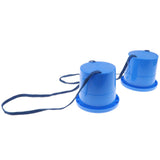 Maxbell 1 Pair Jumping Stilts Walk Stilt Jump Kids Outdoor Fun Sports Toy Blue #2