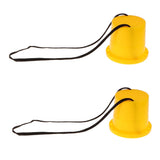 Maxbell 1 Pair Jumping Stilts Walk Stilt Jump Kids Outdoor Fun Sports Toy Yellow #2