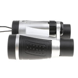 Maxbell 6x30 Plastic Binoculars Telescope Toy, Kids Outdoor Educational Toy, Birthday Gift - Silver Black