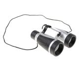 Maxbell 6x30 Plastic Binoculars Telescope Toy, Kids Outdoor Educational Toy, Birthday Gift - Silver Black