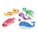 Maxbell 6 in 1 Jigsaw Puzzle Toy Kids Baby Early Brain Developmental Toy Sea Animal