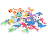 Maxbell 6 in 1 Jigsaw Puzzle Toy Kids Baby Early Brain Developmental Toy Sea Animal