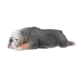 Maxbell Simulation Animal Model Figure Toy Home Decor Sleepy American Bully Pitbull