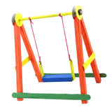 Maxbell 3D Wooden Puzzle DIY Swing Model Kids Coloring Kits Building Science Kid Toy