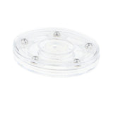 Maxbell 3'' Turntable Acrylic Rotating Display Stand for Watches Jewelries - Clear