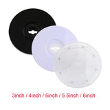 Maxbell 3'' Turntable Acrylic Rotating Display Stand for Watches Jewelries - Clear