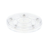 Maxbell 3'' Turntable Acrylic Rotating Display Stand for Watches Jewelries - Clear