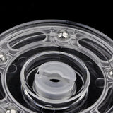 Maxbell 3'' Turntable Acrylic Rotating Display Stand for Watches Jewelries - Clear