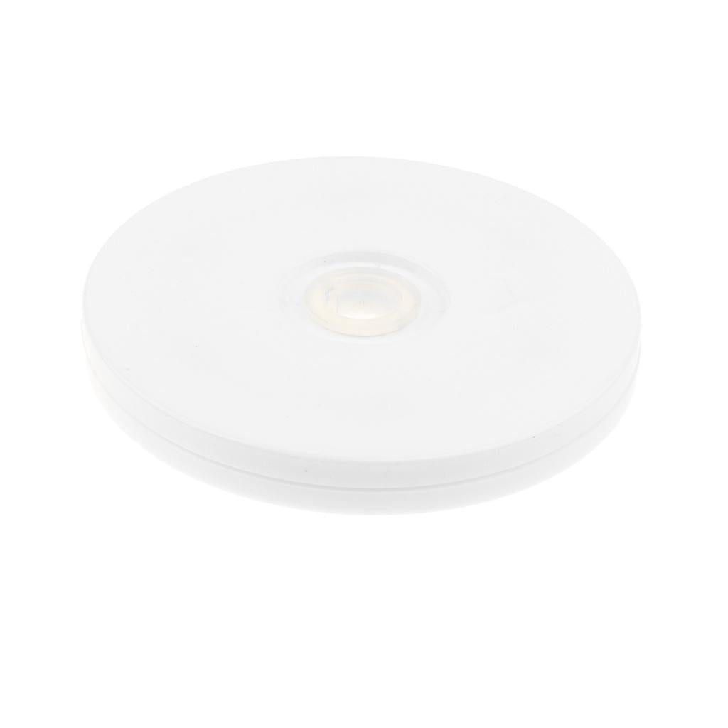 Maxbell 4'' Turntable Acrylic Rotating Display Stand for Watches Jewelries - White