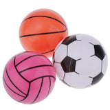 Maxbell 3 Inch PVC Bouncy Ball Toy Set for Kids Toddlers Beach Toy Pack of 3 Sport