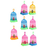 Maxbell 9 Pieces Hatching Growing Birds with Cage Kids Educational Nature Toy Gift