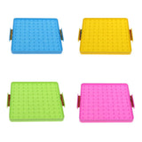 Maxbell Plastic Nail Board Plate Preschool Mathematics Teaching Tool Kids Toy Yellow
