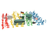 Maxbell 68 Pieces Soldier Army Figures Blockhouse Playset for Army Sand Scene Model