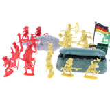 Maxbell 68 Pieces Soldier Army Figures Blockhouse Playset for Army Sand Scene Model