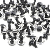 Maxbell 100Pcs Crystal Color Safety Eyes Kit for Doll Craft Making Green 16MM