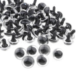 Maxbell 100Pcs Crystal Color Safety Eyes Kit for Doll Craft Making Green 16MM