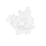 Maxbell 100-Piece Plastic Safety Eyes with BACKS for Bear Doll DIY Craft 10mm Yellow