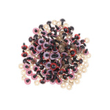 Maxbell 100-Piece Plastic Safety Eyes with BACKS for Bear Doll DIY Craft 12mm Red