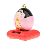 Maxbell Cute Solar Powered Swinging Praying Doll Bobbling Toy Auto Home Decor #A