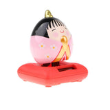 Maxbell Cute Solar Powered Swinging Praying Doll Bobbling Toy Auto Home Decor #A