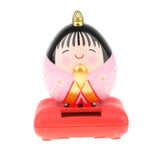 Maxbell Cute Solar Powered Swinging Praying Doll Bobbling Toy Auto Home Decor #A
