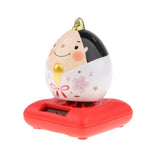 Maxbell Cute Solar Powered Swinging Praying Doll Bobbling Toy Auto Home Decor #B