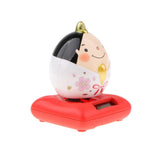 Maxbell Cute Solar Powered Swinging Praying Doll Bobbling Toy Auto Home Decor #B