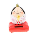 Maxbell Cute Solar Powered Swinging Praying Doll Bobbling Toy Auto Home Decor #B