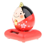 Maxbell Cute Solar Powered Swinging Praying Doll Bobbling Toy Auto Home Decor #C