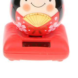 Maxbell Cute Solar Powered Swinging Praying Doll Bobbling Toy Auto Home Decor #F