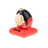 Maxbell Cute Solar Powered Swinging Praying Doll Bobbling Toy Auto Home Decor #F