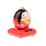 Maxbell Cute Solar Powered Swinging Praying Doll Bobbling Toy Auto Home Decor #F