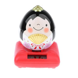 Maxbell Cute Solar Powered Swinging Praying Doll Bobbling Toy Auto Home Decor #G