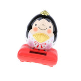 Maxbell Cute Solar Powered Swinging Praying Doll Bobbling Toy Auto Home Decor #G