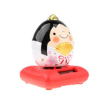 Maxbell Cute Solar Powered Swinging Praying Doll Bobbling Toy Auto Home Decor #G