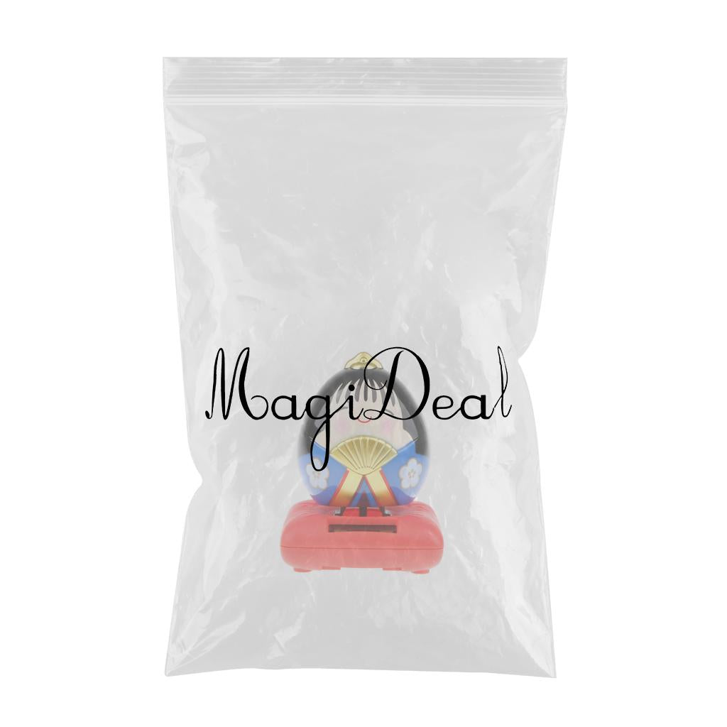 Maxbell Cute Solar Powered Swinging Praying Doll Bobbling Toy Auto Home Decor #H