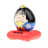 Maxbell Cute Solar Powered Swinging Praying Doll Bobbling Toy Auto Home Decor #H