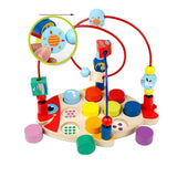 Maxbell Wooden Bead Maze Number Matching Playset Educational Montessori Toy for Kids