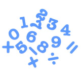 Maxbell EVA Magnetic 0~9 Numbers Fridge Magnet Stickers Kids Educational Toy Blue