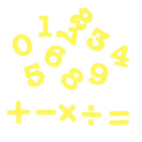 Maxbell EVA Magnetic 0~9 Numbers Fridge Magnet Stickers Kids Educational Toy Yellow