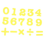 Maxbell EVA Magnetic 0~9 Numbers Fridge Magnet Stickers Kids Educational Toy Yellow