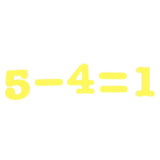 Maxbell EVA Magnetic 0~9 Numbers Fridge Magnet Stickers Kids Educational Toy Yellow