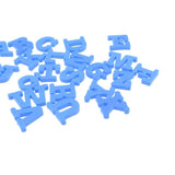 Maxbell 26pcs EVA Magnetic Alphabet Fridge Magnet Early Learning Toy Blue