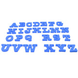 Maxbell 26pcs EVA Magnetic Alphabet Fridge Magnet Early Learning Toy Blue