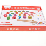 Maxbell 3D Kids Wooden Magnetic Fishing Toy Early Educational Toy - Animal & Math