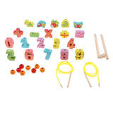 Maxbell 3D Kids Wooden Magnetic Fishing Toy Early Educational Toy - Animal & Math