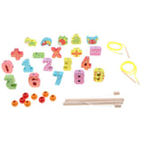 Maxbell 3D Kids Wooden Magnetic Fishing Toy Early Educational Toy - Animal & Math