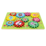 Maxbell Kids Wooden Gear Puzzle Game Early Education Toy Gift Forest Animal
