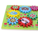 Maxbell Kids Wooden Gear Puzzle Game Early Education Toy Gift Forest Animal
