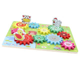 Maxbell Kids Wooden Gear Puzzle Game Early Education Toy Gift Farm Animal